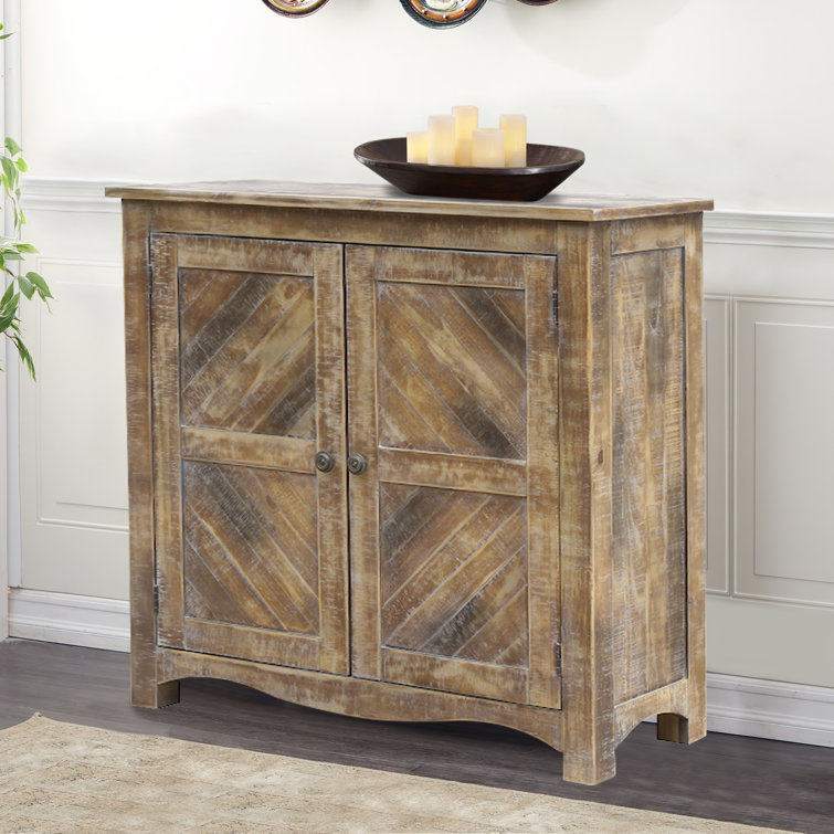 Foundry Select Mecham Solid Wood 2 Door Accent Wayfair